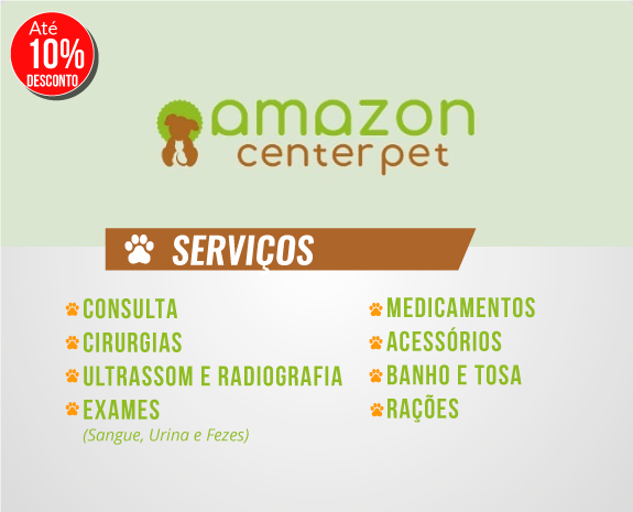 Amazon Center Pet – Até 15% de desc