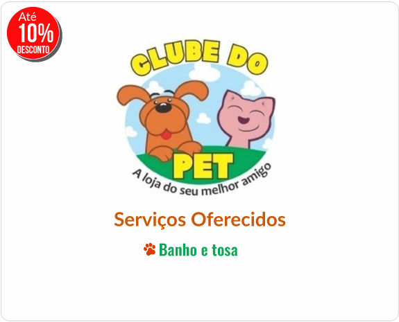 Clube do Pet – Até 10% Desc.