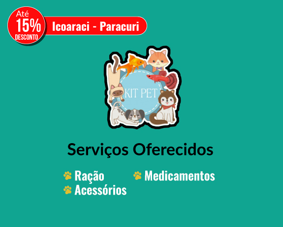 Pet Shop Kit Pet – Até 15% de desc