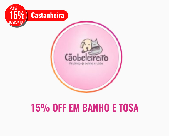 Pet Shop Caobeleireiro – Até 15% de desc